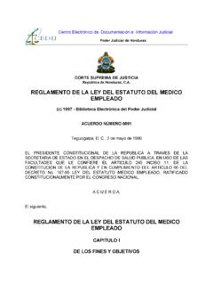 REGLAMENTO DE LA LEY DEL ESTATUTO DEL MEDICO …