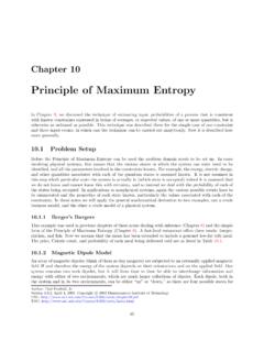 Principle of Maximum Entropy