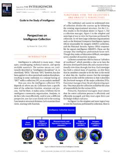 Perspectives on Intelligence Collection - AFIO