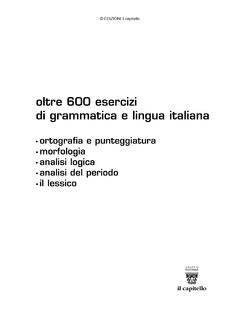 oltre 600 esercizi di grammatica e lingua italiana
