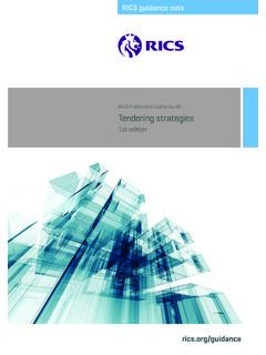 RICS Professional Guidance, UK Tendering strategies
