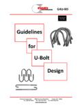 Guidelines for U-Bolt Design - Clamps, Inc