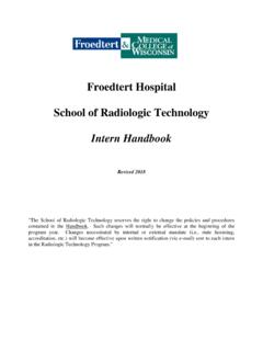 Froedtert Hospital School of Radiologic Technology