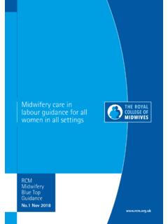 Midwifery care in labour guidance for all women in all ...