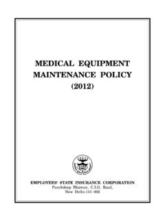 MEDICAL EQUIPMENT MAINTENANCE POLICY (2012)