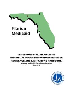 Florida Medicaid - Agency for Persons with Disabilities