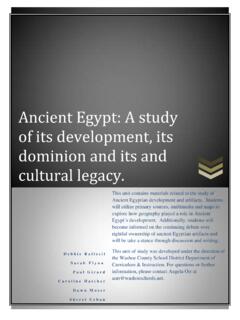 Ancient Egypt: A study of its development, its dominion ...