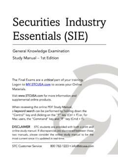 Securities Industry Essentials (SIE)