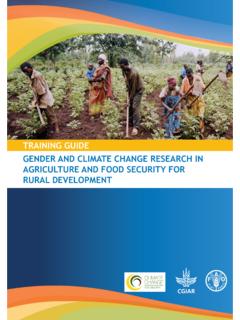 GENDER AND CLIMATE CHANGE ISSUES IN …