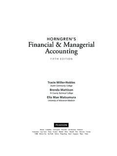 Horngren’s Financial &amp; Managerial Accounting - …