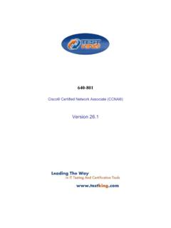 TestKing CCNA 640-801 Exam Q&amp;A v26 - …