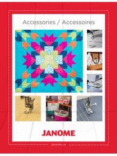 Accessories / Accessoires - Janome