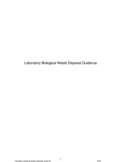 Laboratory Biological Waste Disposal Guidance