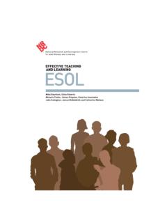 EFFECTIVE TEACHING AND LEARNING ESOL - Welcome to …