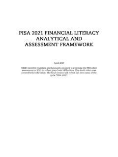 PISA 2021 Financial Literacy Framework - OECD