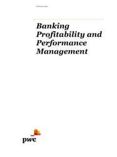 Banking Profitability and Performance Management - pwc