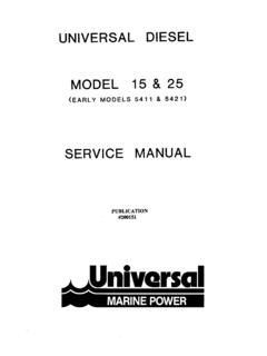 UNIVERSAL DIESEL MODEL 15 25 SERVICE MANUAL