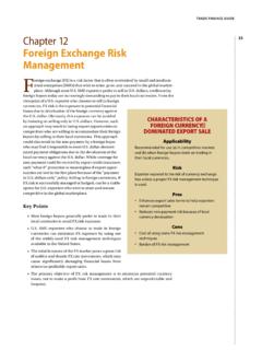 Chapter 12 25 Foreign Exchange Risk Management F