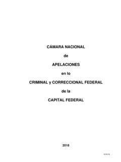 C&#193;MARA NACIONAL de APELACIONES en lo CRIMINAL y ...