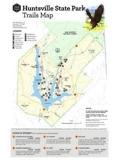 Huntsville State Park Trails Map - Texas