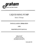 LIQUID RING PUMP - Graham Corporation