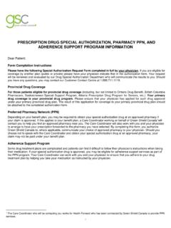 PRESCRIPTION DRUG SPECIAL AUTHORIZATION, …