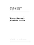 Postal Payment Services Manual - Universal Postal …