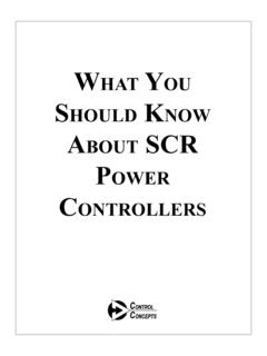 WHAT YOU SHOULD KNOW ABOUT SCR POWER …