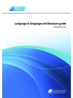 Language A: language and literature guide