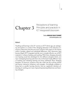 Perceptions of learning: Chapter 3 - ROCARE - ERNWACA