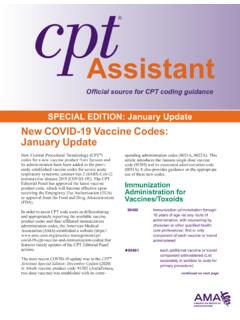 CPT Assistant Coding Guide - American Medical Association