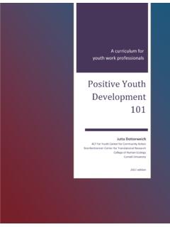 Positive Youth Development 101 - ACT for Youth