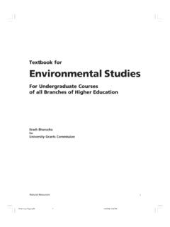 Textbook for Environmental Studies - UGC