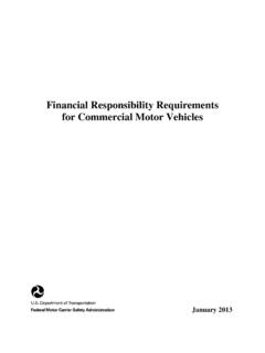 Financial Responsibility Requirements for Commercial Motor ...