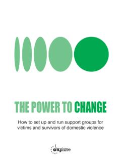 THE POWER TO CHANGE - Violence against women