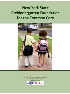 New York State Prekindergarten Foundation for the Common …