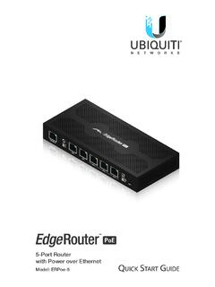 5-Port Router with Power over Ethernet - Ubiquiti