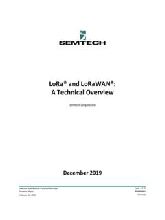LoRa&#174; and LoRaWAN&#174;: A Technical Overview