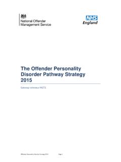 Offender Personality Disorder Programme - NHS England