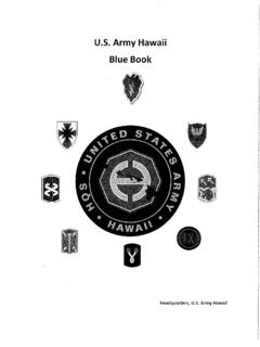 U.S. Army Hawaii Blue Book - United States Army