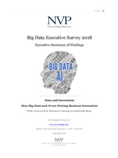 Big Data Executive Survey 2018 - NewVantage Partners