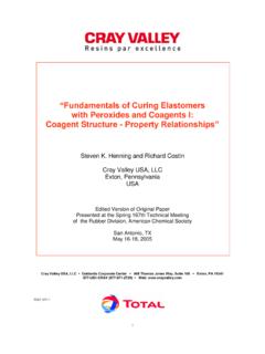 “Fundamentals of Curing Elastomers with …