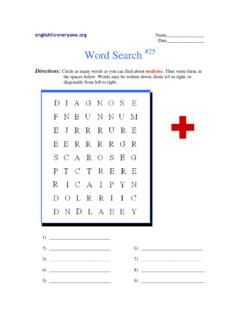 word search 25 - English for Everyone
