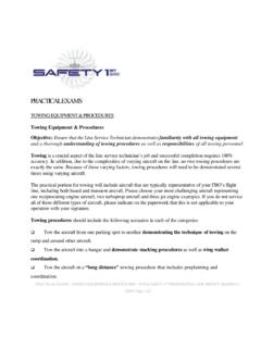 PRACTICAL EXAMS - MOD 4 Towing Equipment &amp; Procedures