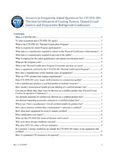 Answers to Frequently Asked Questions for CTI STD …