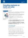 Consulting employees on health and safety - …