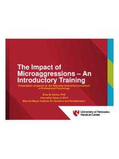 The Impact of Microaggressions – An Introductory Training