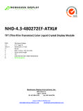NHD-4.3-480272EF-ATXL# - Newhaven Display International ...