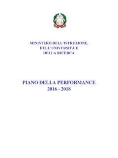 PIANO DELLA PERFORMANCE 2016 - 2018 - istruzione.it