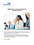 FINRA Dispute Resolution Services Arbitrator’s Guide